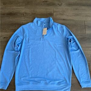 ❗️SALE❗️Peter Miller Men's Blue Quarter-Zip Sweater